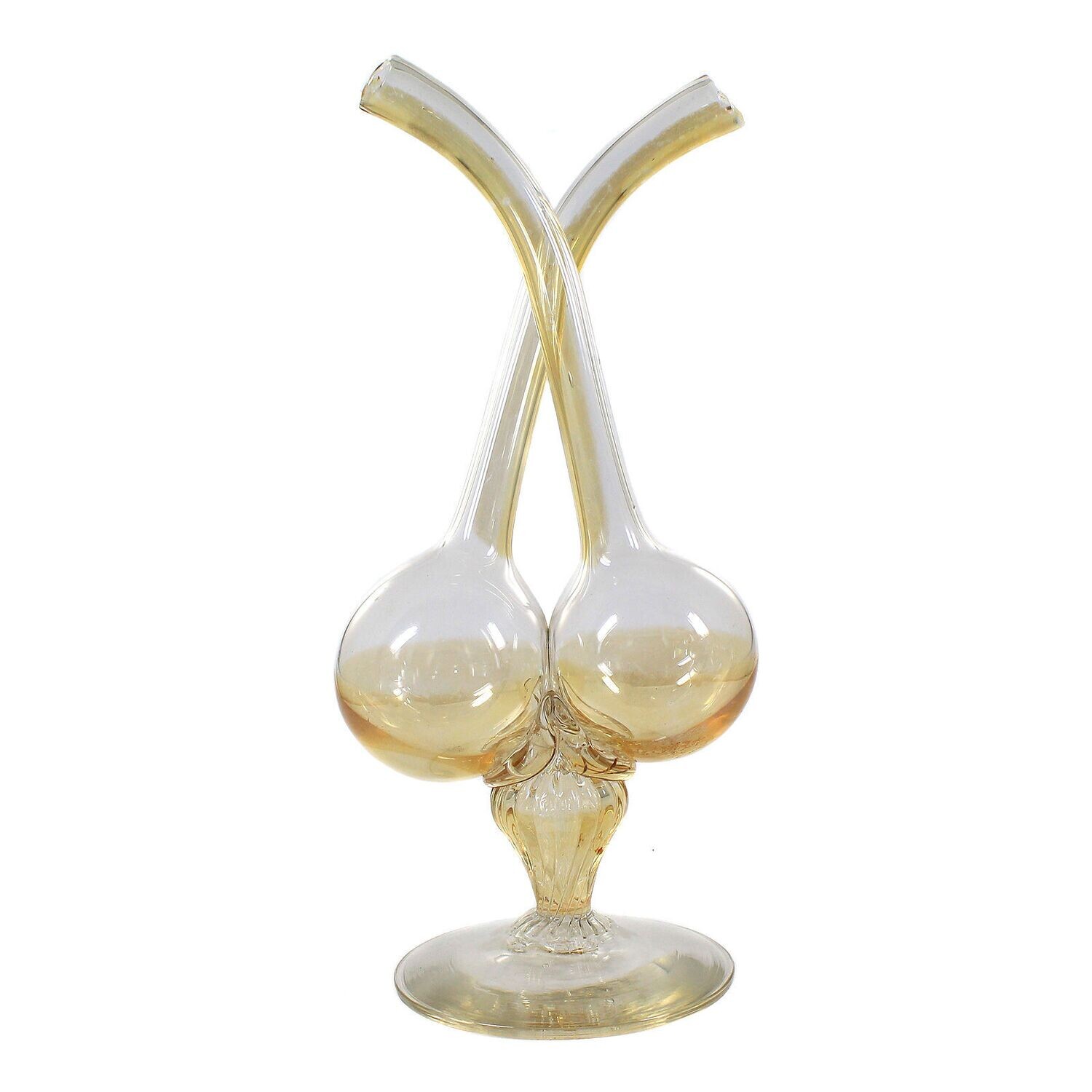Vinegar and oil bottle made of lustrous glass, Fritz Heckert around 1880-1900