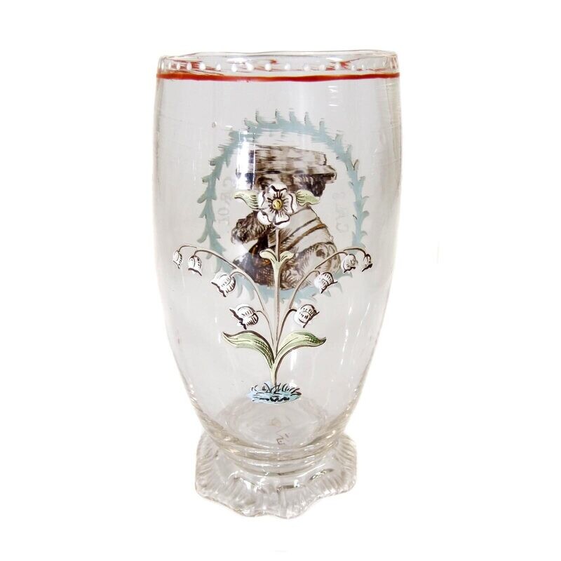 Mug depicting a personality, Heckert, painting Vincenz Pohl