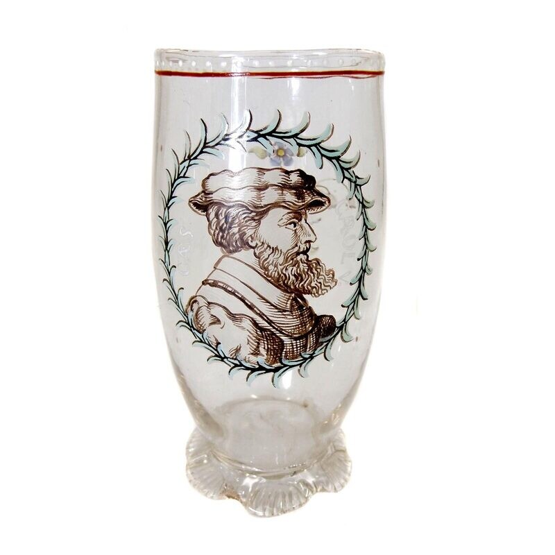 Mug depicting a personality, Heckert, painting by Vincenz Pohl