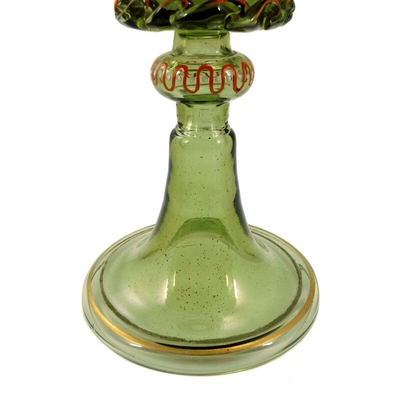 Large Renaissance cup with wavy edge, Fritz Heckert around 1870