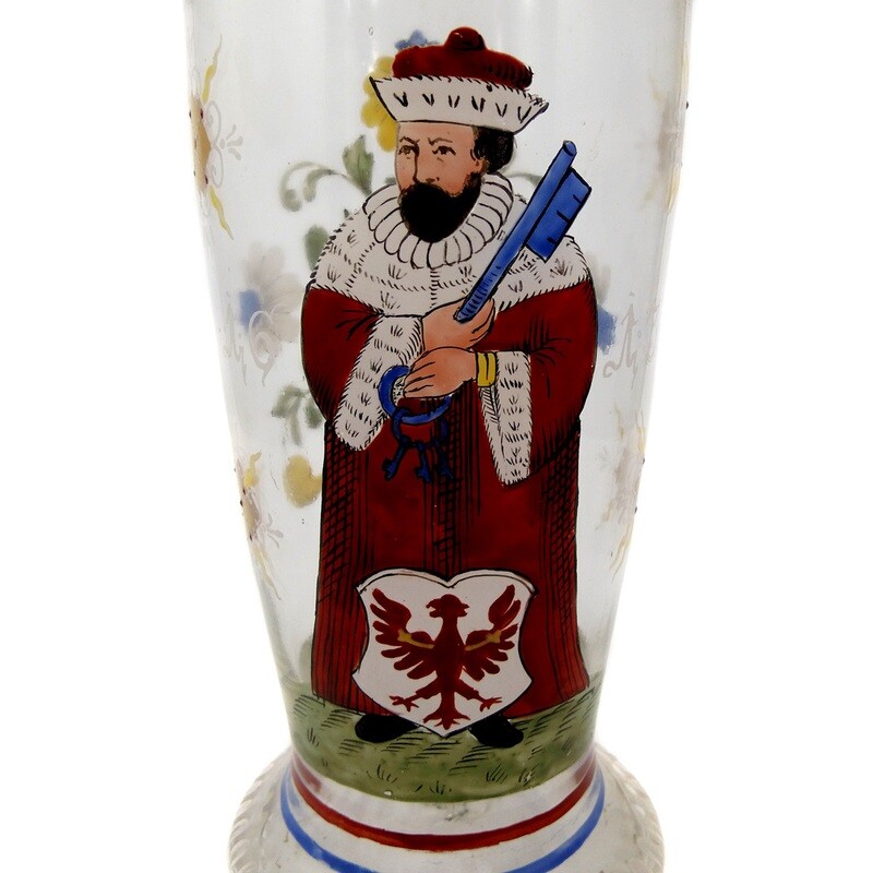 Tankard with Elector of Brandenburg 1613, Fritz Heckert, designed by O. Jummel