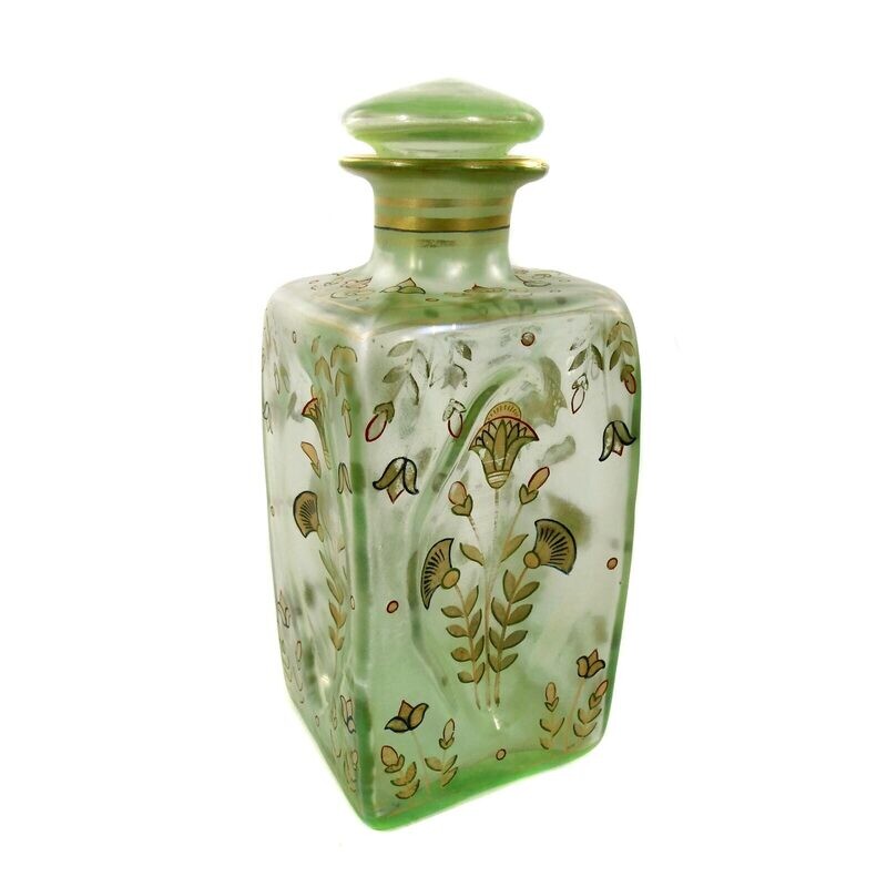 Carafe with Egyptian decor, Fritz Heckert, designed by Rade &amp; Thamm, Cairo, 1895