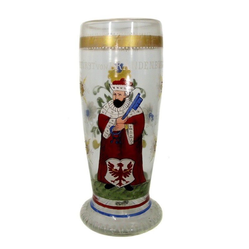 Tankard with Elector of Brandenburg 1613, Fritz Heckert, designed by O. Jummel