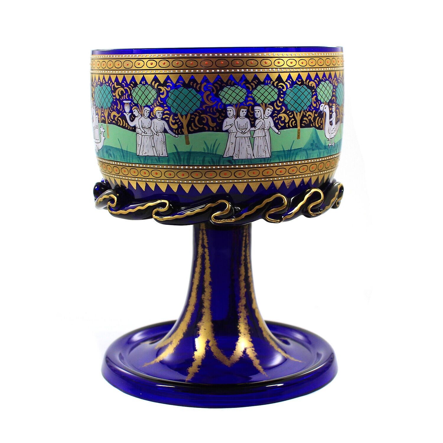 Magnificent cup in the Renaissance style, Fritz Heckert, designed by A. Heyden around 1880