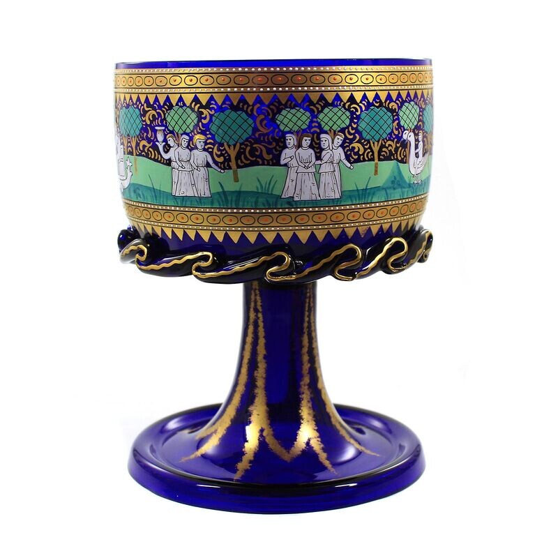 Magnificent cup in the Renaissance style, Fritz Heckert, designed by A. Heyden around 1880