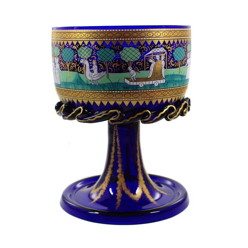 Magnificent cup in the Renaissance style, Fritz Heckert, designed by A. Heyden around 1880