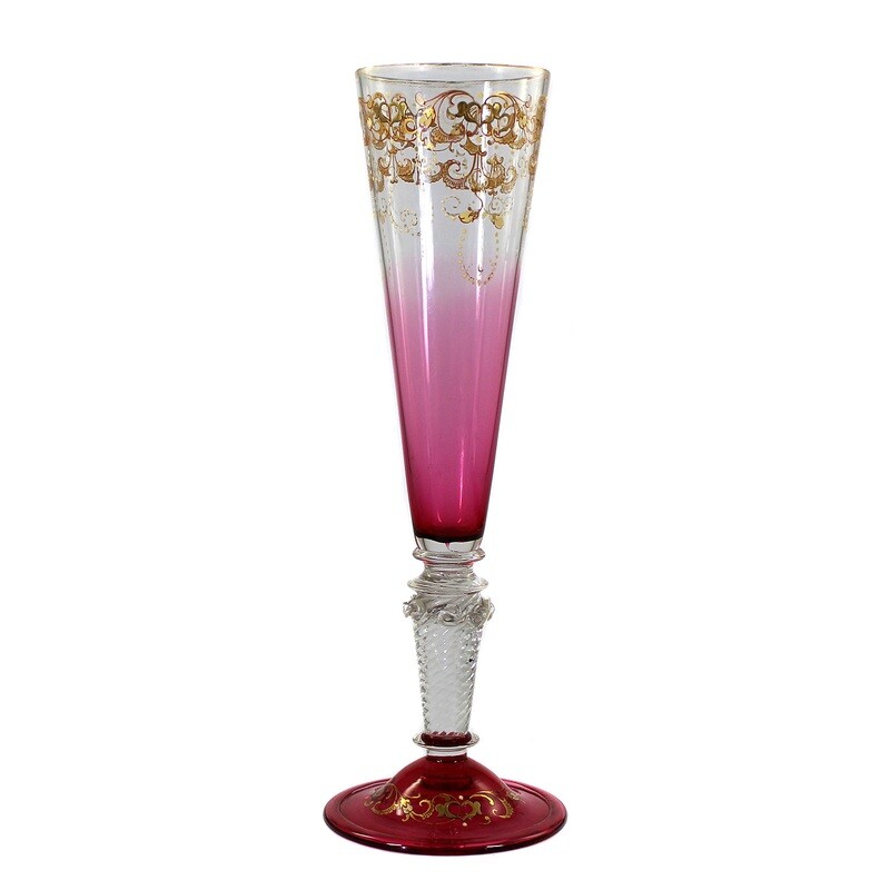 Rare pole cup with gold and enamel painting, Fritz Heckert around 1900