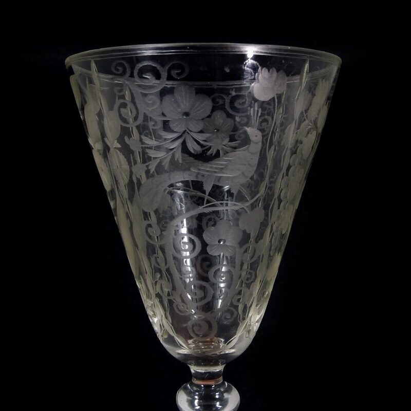 Goblet glass with a cut bowl in the Renaissance style, Lobmeyr