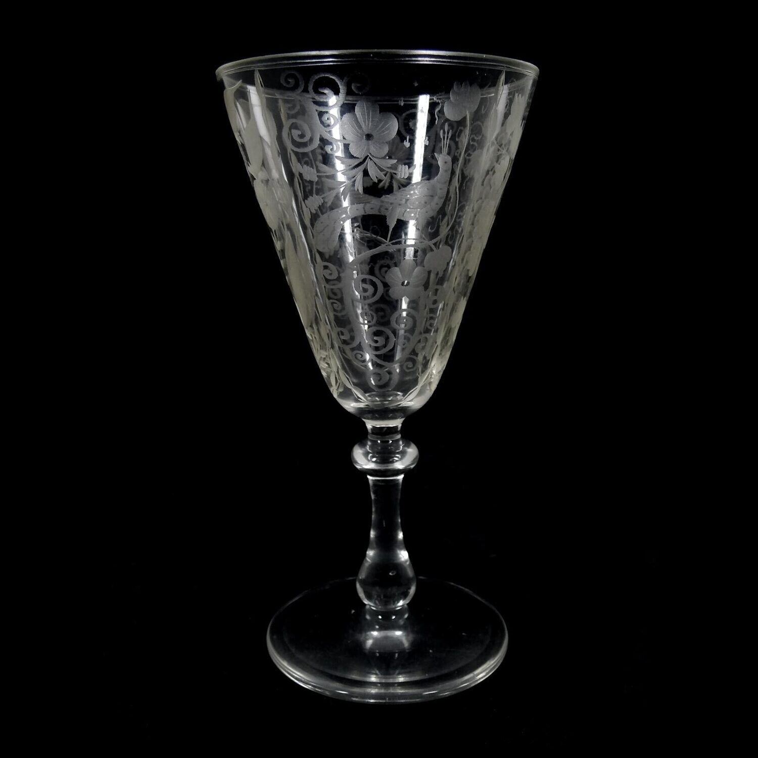 Goblet glass with a cut bowl in the Renaissance style, Lobmeyr