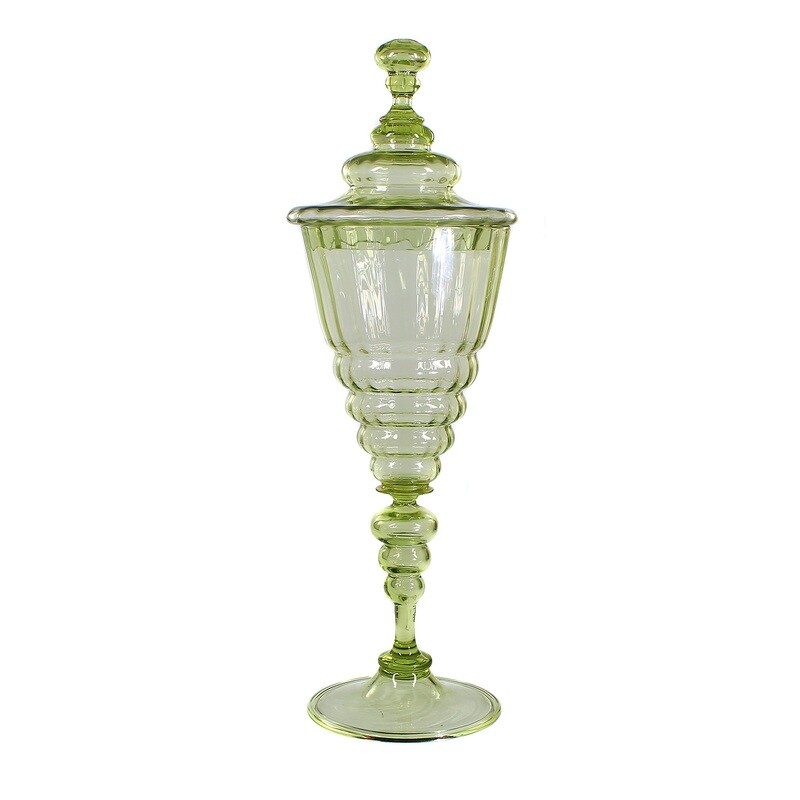 Lidded cup in the Venetian style, Rhenish glassworks around 1886 ​