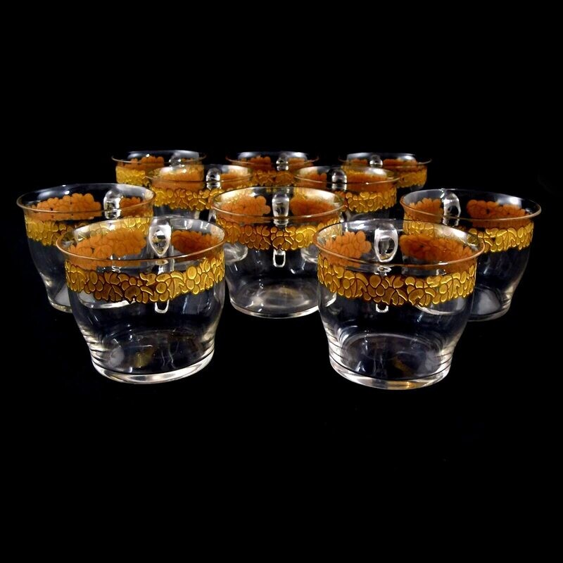 1st of 10. Punch cup with gold decoration, design. A. Niemeyer, B. von Poschinger
​
