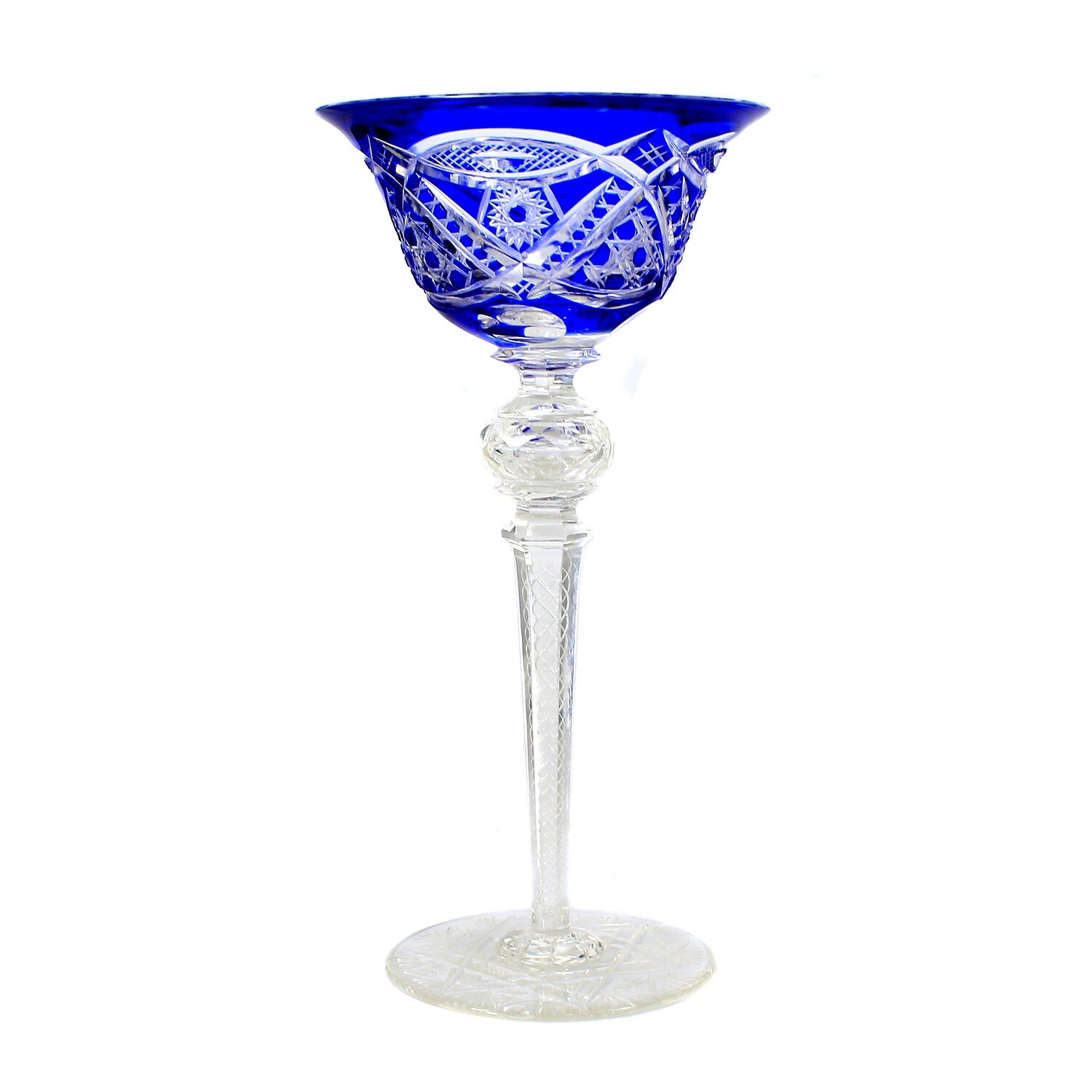 Large, magnificent stemmed glass, Ferdinand von Poschinger around 1925 ​