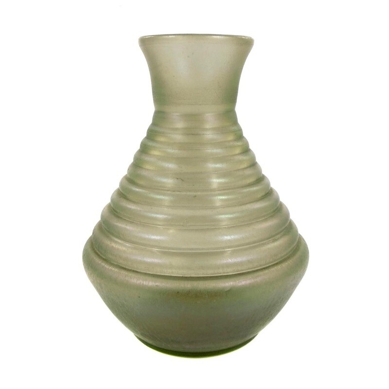 Cyprus glass vase from the Josephinenhütte around 1880-1900