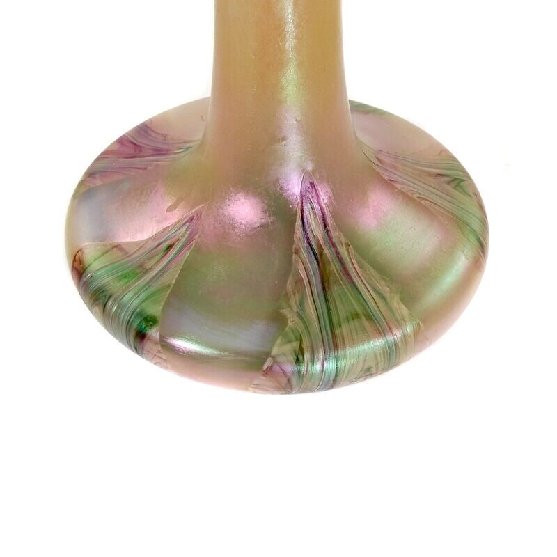 Large Art Nouveau vase with combed cushions, F. Heckert, designed by Otto Thamm
