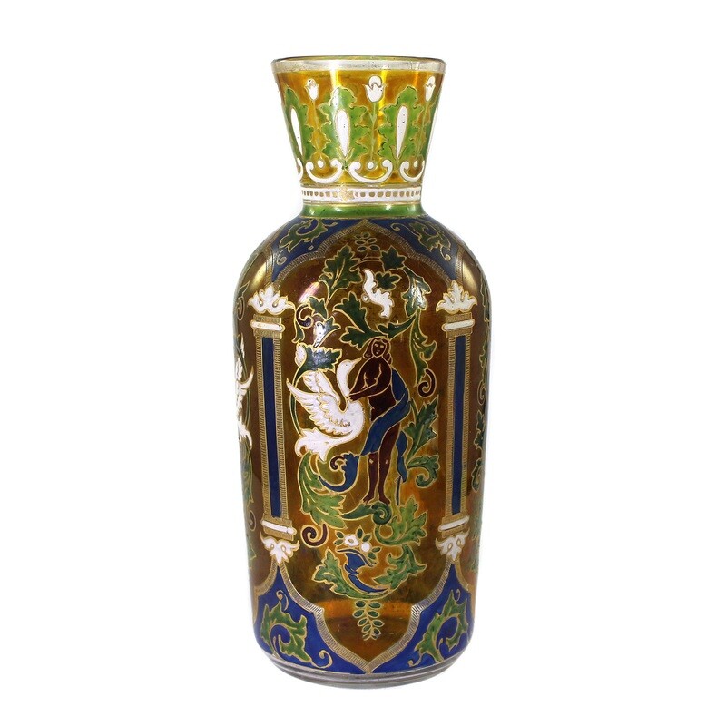 Large vase with Jodhpur decor, Fritz Heckert, draft Ehring around 1910