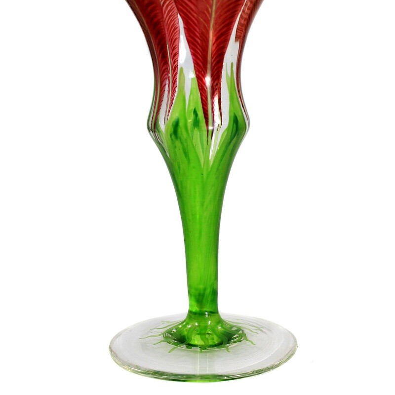 Vase with transparent painting by Fritz Heckert, designed by L. Sütterlin around 1905