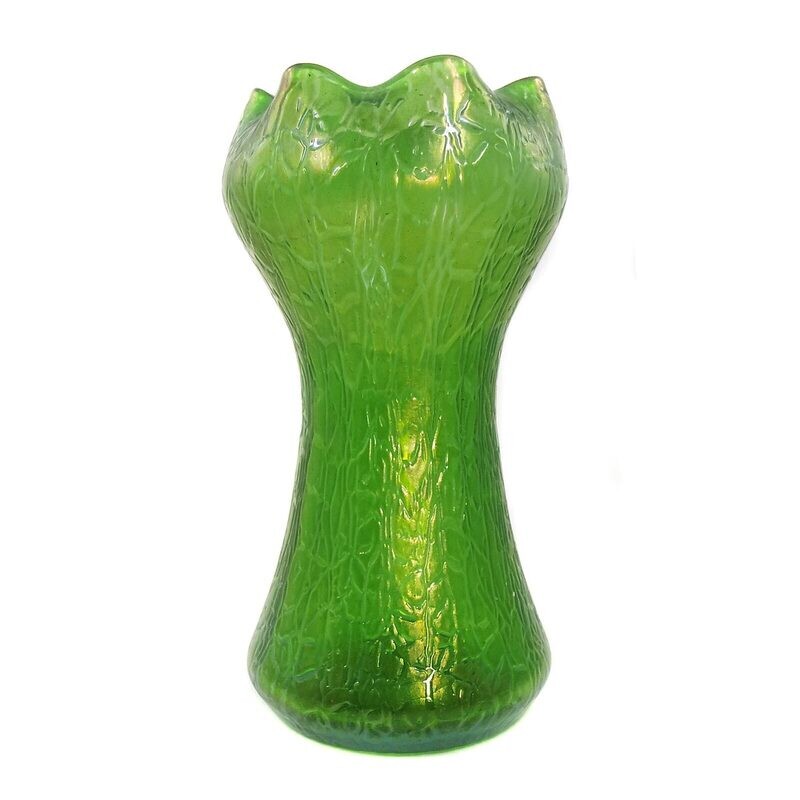 Art Nouveau vase with cracked surface, Loetz, Mimosa around 1900