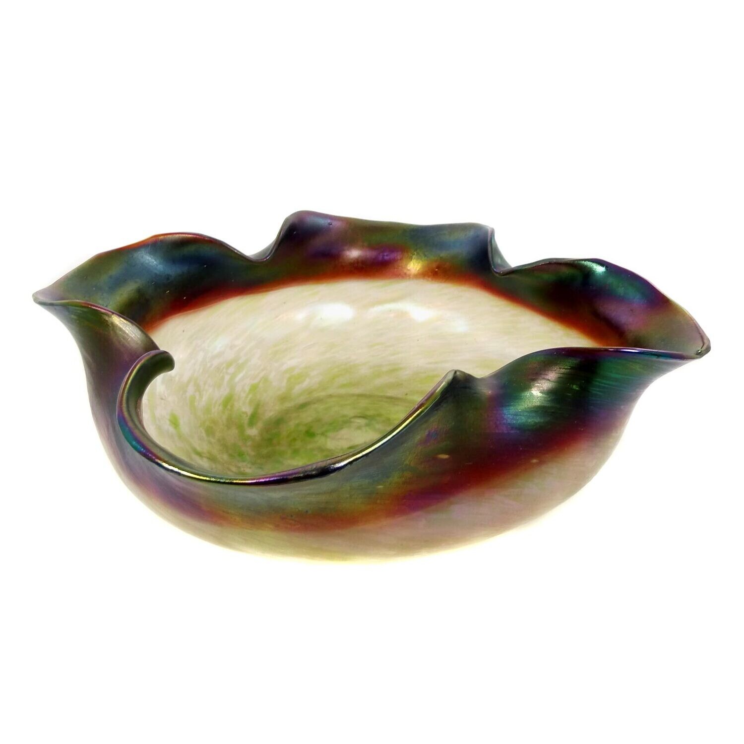 Large bowl with pinched edge, Josef Rindskopf, Pepita series around 1900-05
