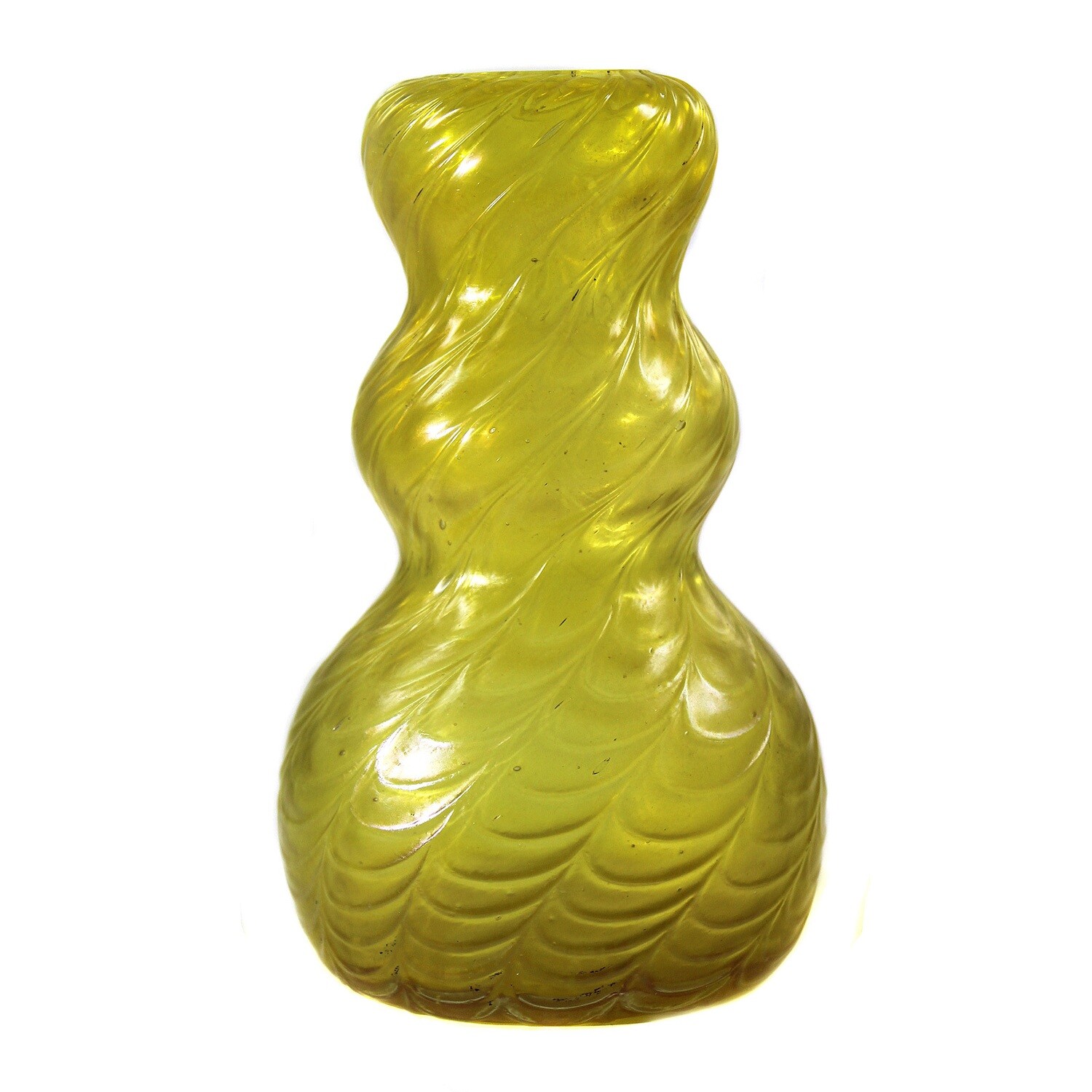 Art Nouveau vase with a fine scale look, lustered, Franz Welz around 1900-05