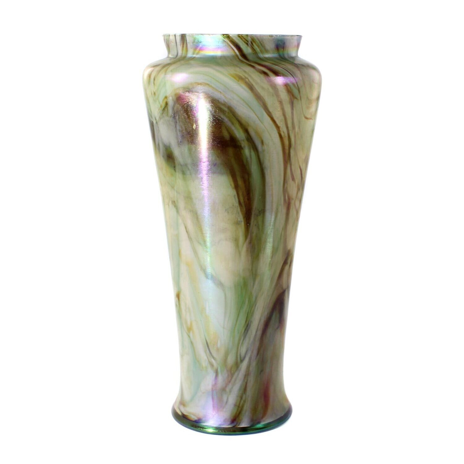 Large vase made of marbled glass, Josef Rindskopf Söhne around 1900
​