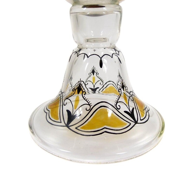 Vase with transparent enamel painting, Max Fischbach, OKA Munich around 1920-25