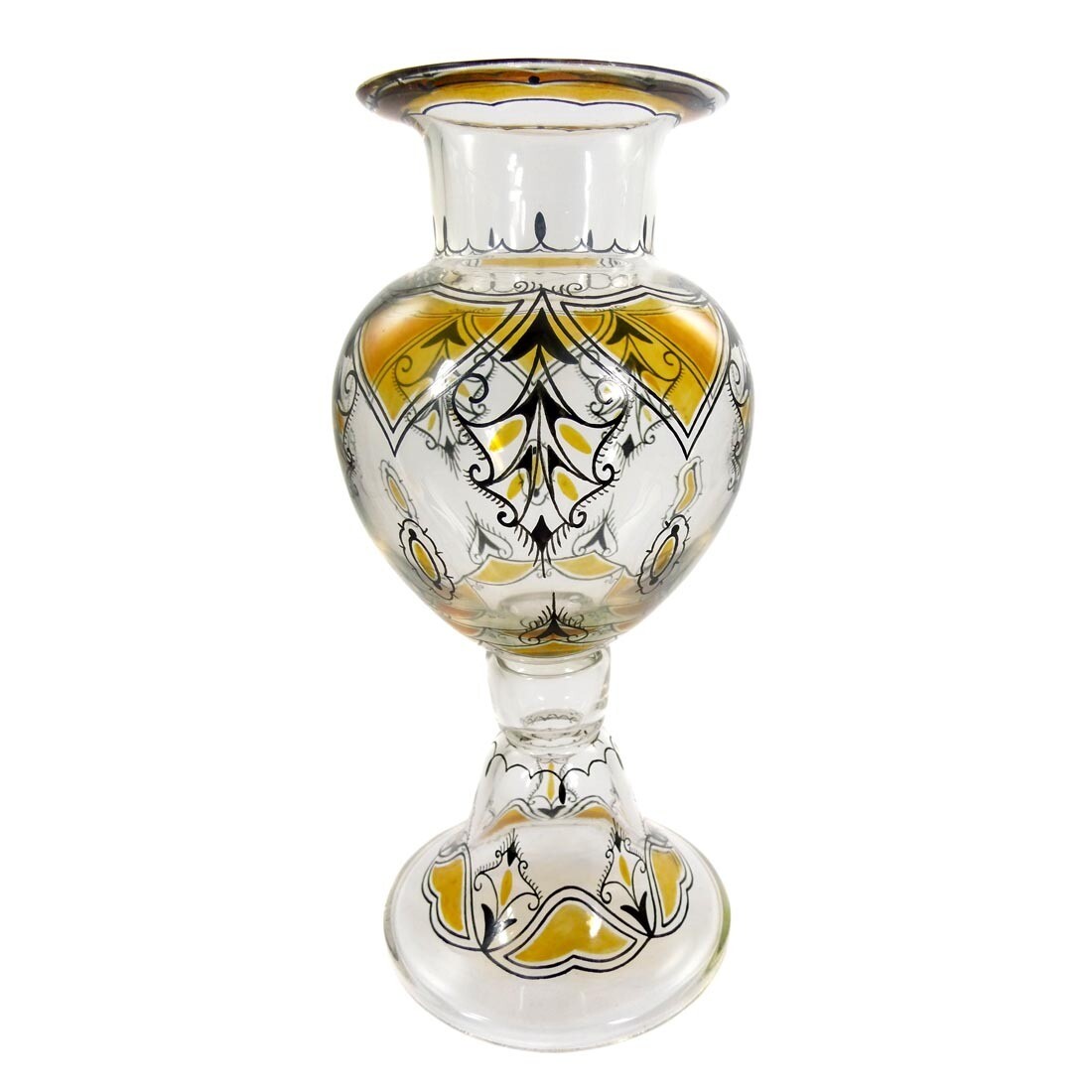 Vase with transparent enamel painting, Max Fischbach, OKA Munich around 1920-25