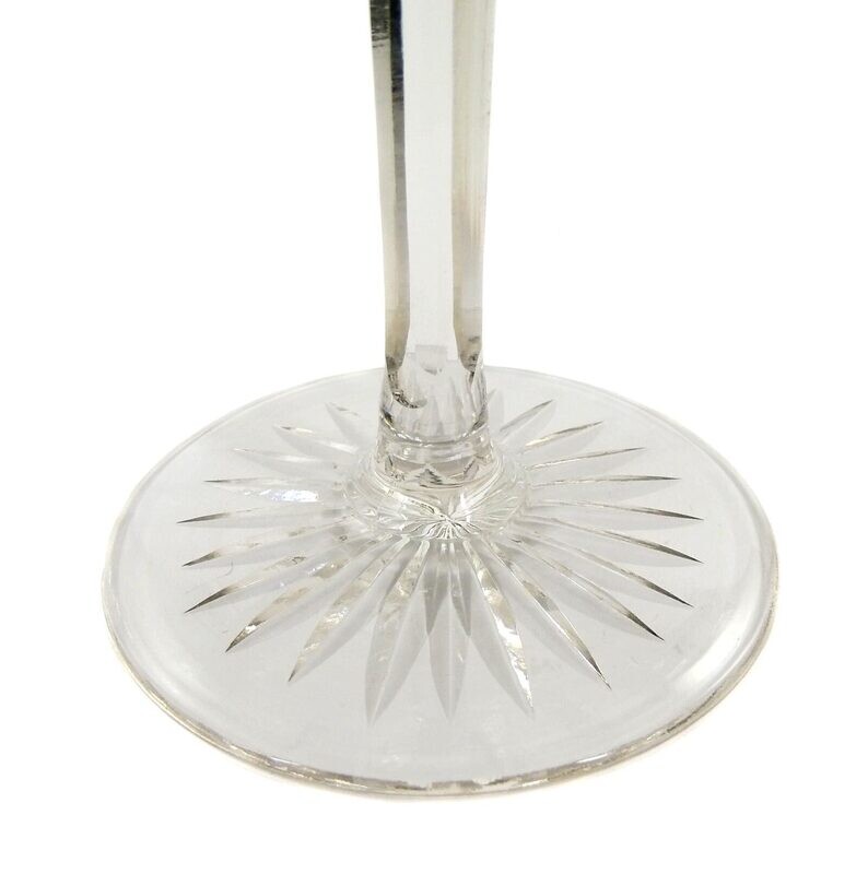 Stem glass with ruby red overlay, designed by Jean Beck, Egon von Poschinger, 1915