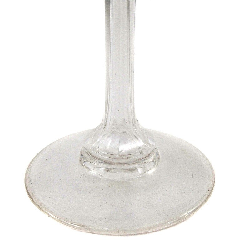 Stem glass with purple overlay, Wilh. Steigerwald rain hut around 1920