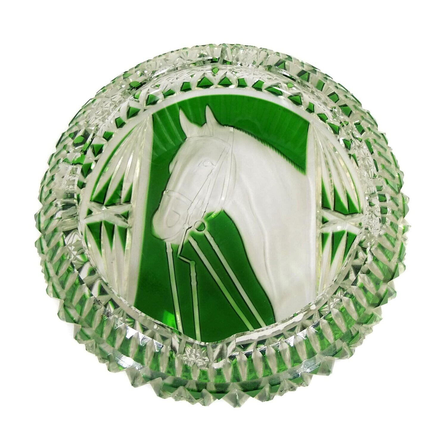 Gr. Ashtray with horse head, Josephinenhütte, E. Simon, R. Adolph around 1929