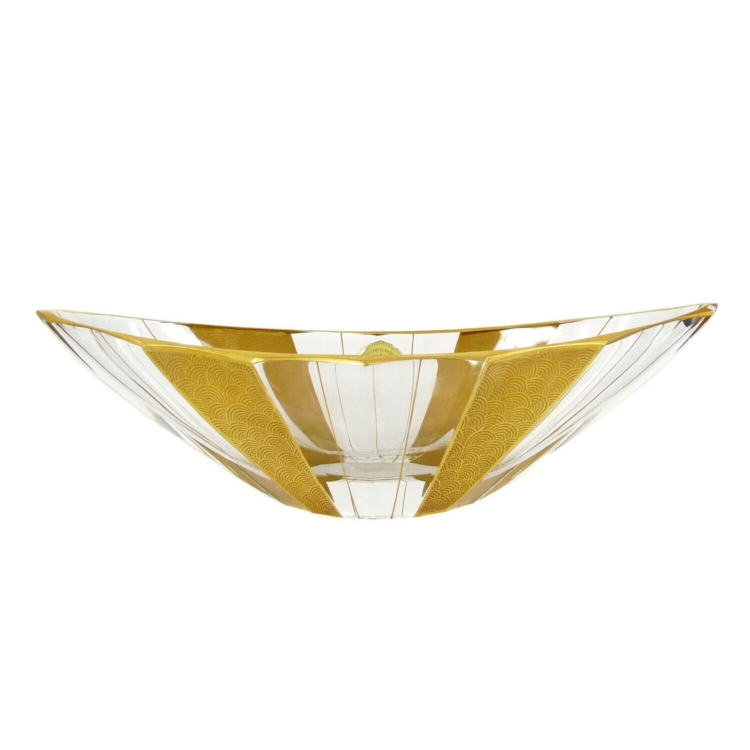 Large bowl with gold decoration, Josephinenhütte around 1907