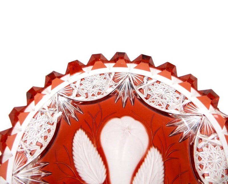 Dessert plate with fruit decoration, Josephinenhütte, designed by S. Haertel / R. Adolph,
