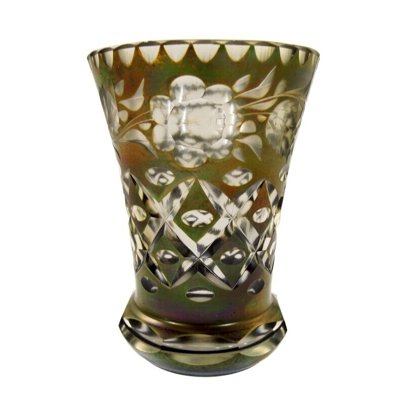Cup with gold bronze, Josephinenhütte, designed by Alexander Pfohl around 1925