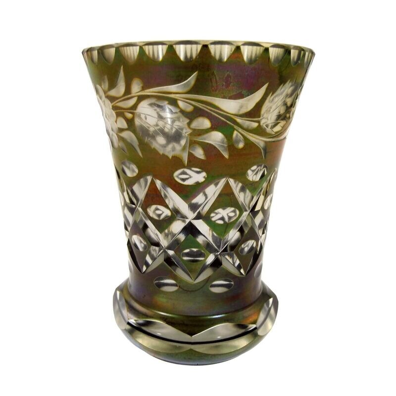 Cup with gold bronze, Josephinenhütte, designed by Alexander Pfohl around 1925