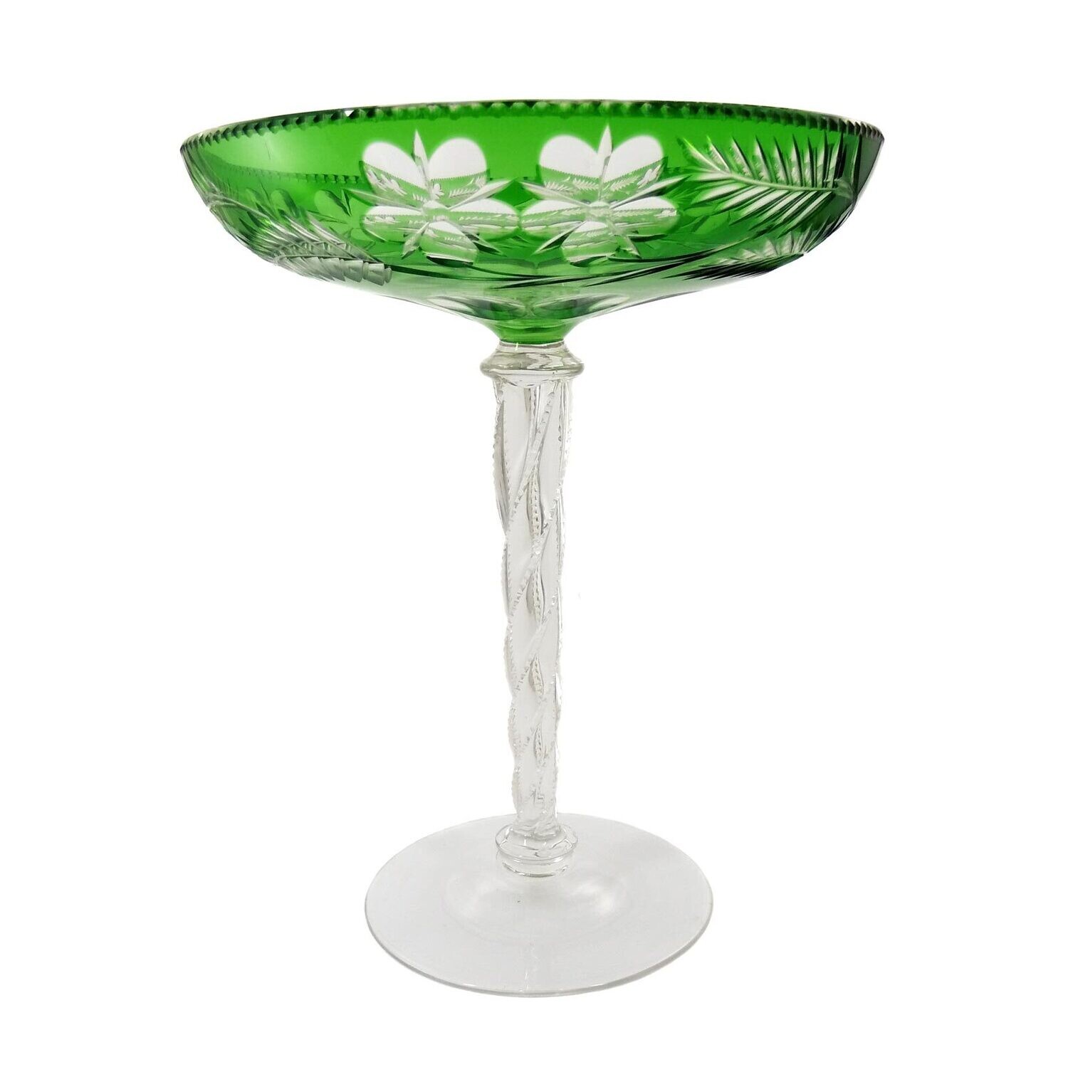 Large centerpiece, stem shaft with brilliant cut, designed by A. Pfohl around 1920