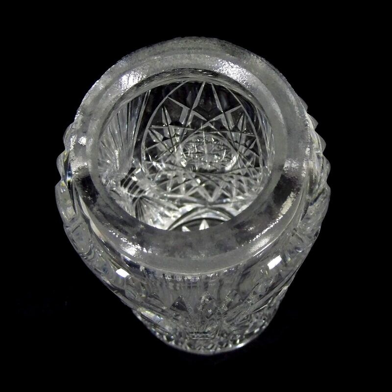 Shaker body made of crystal glass, designed by S. Haertel, Josephinenhütte around 1919