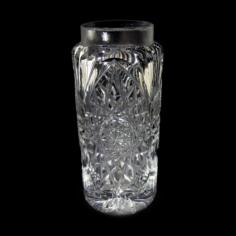 Shaker body made of crystal glass, designed by S. Haertel, Josephinenhütte around 1919