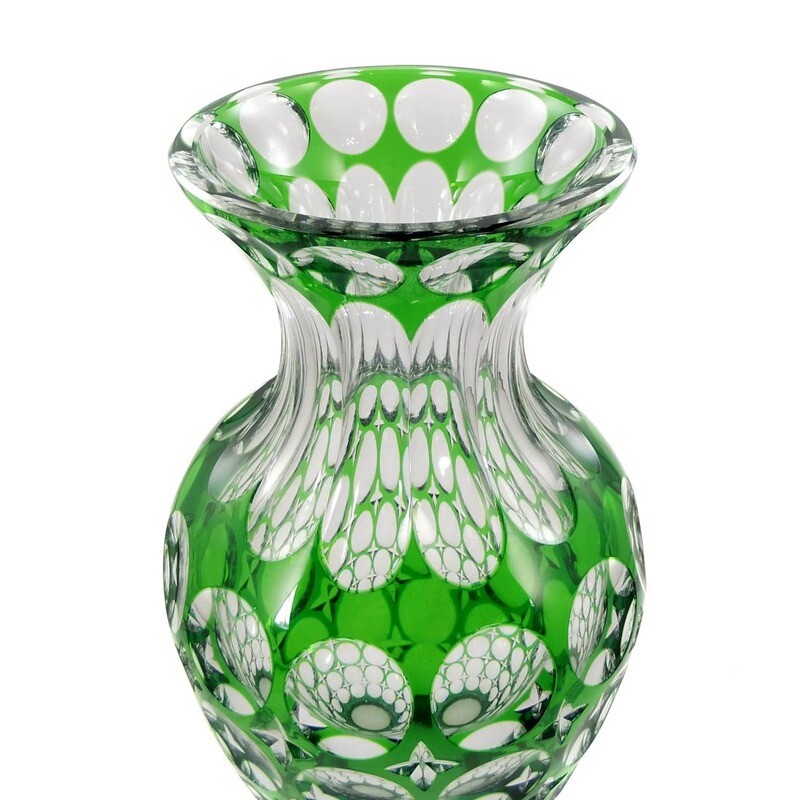 Large vase with cut-through ornamentation, Josephinenhütte, form 1024/696