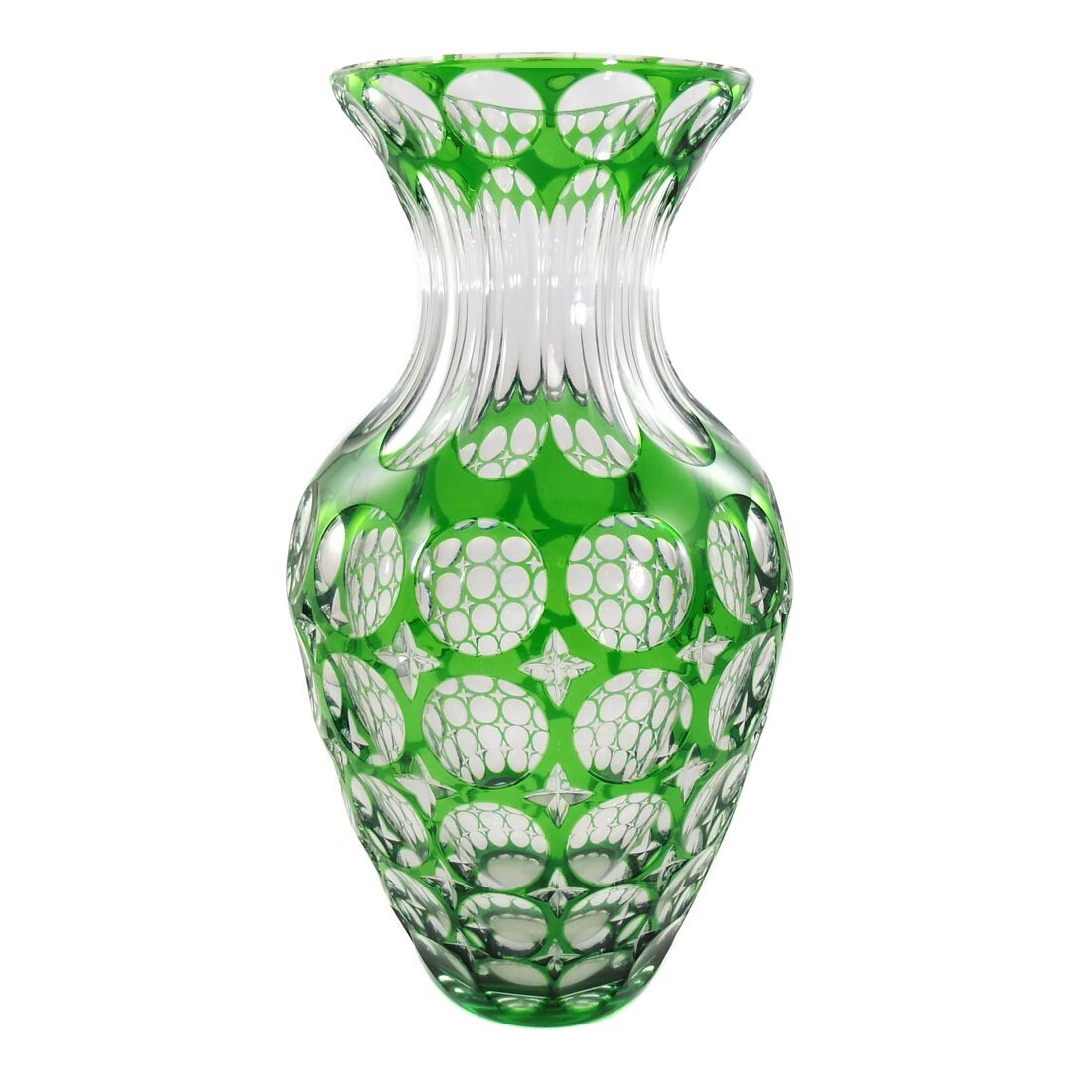 Large vase with cut-through ornamentation, Josephinenhütte, form 1024/696