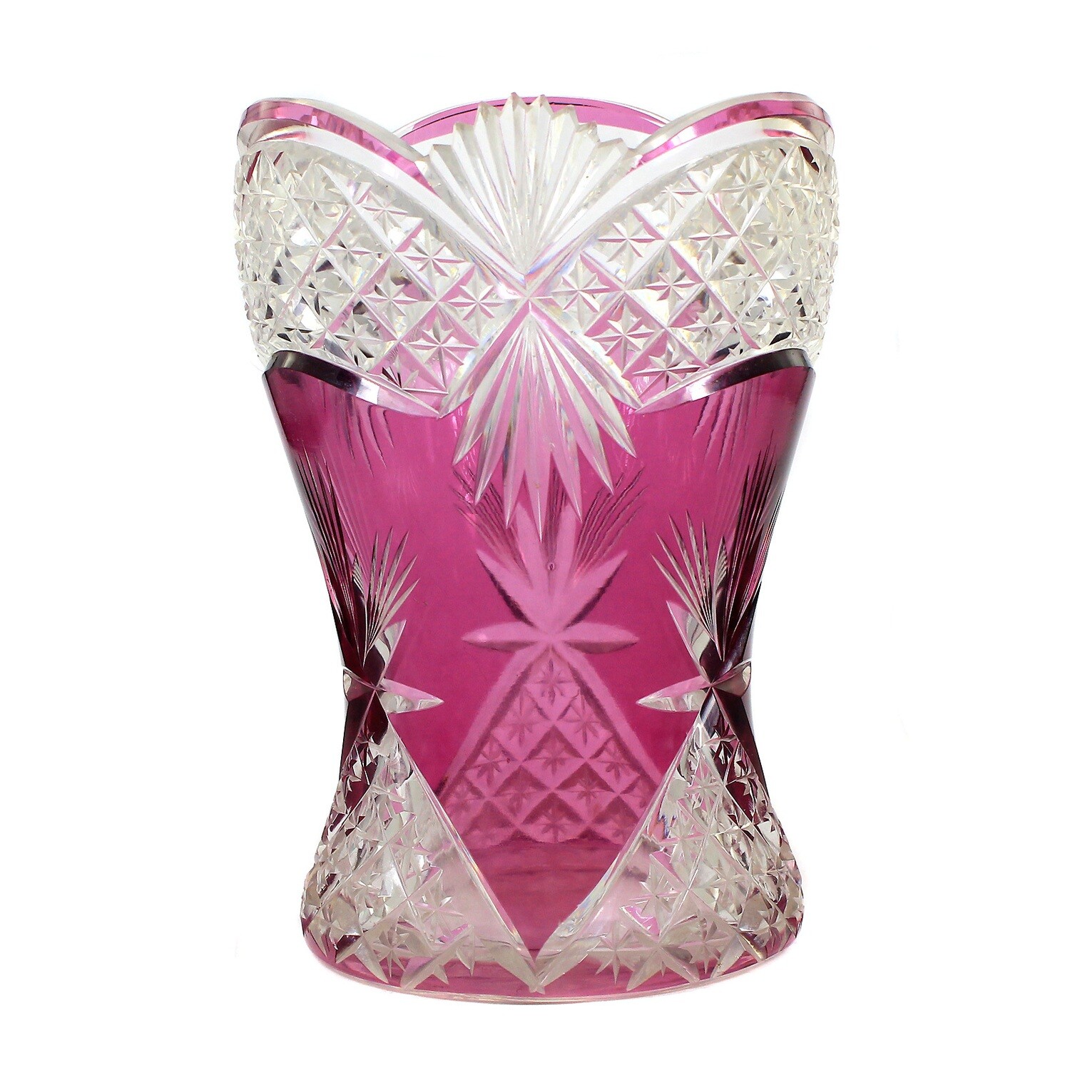 Magnificently cut vase, Josephinenhütte, designed by Siegfried Haertel
