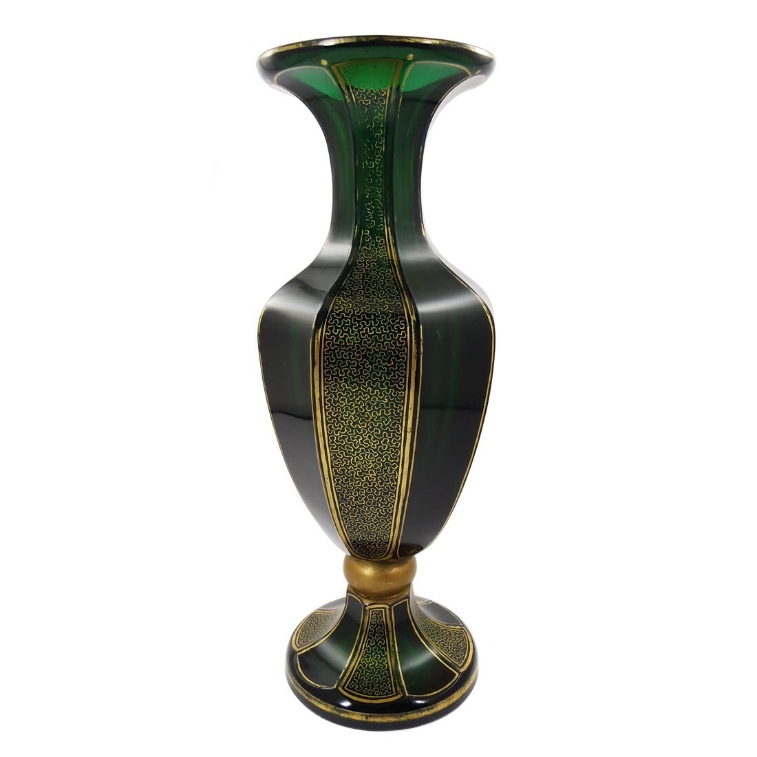 Magnificent cut vase, Josephinenhütte, designed by Siegfried Haertel around 1922