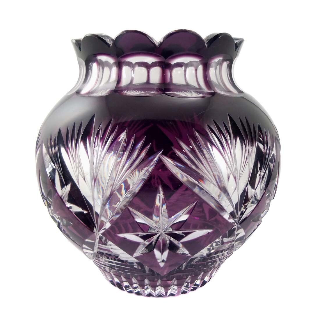 Vase with overlay, designed by Siegfried Haertel, Josephinenhütte around 1935
