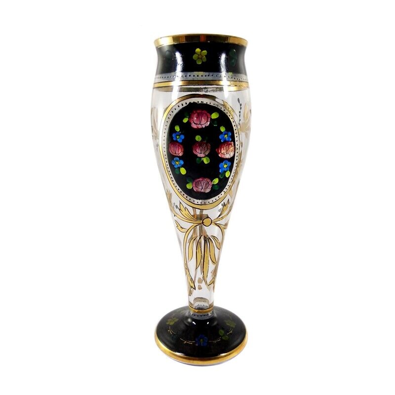 Cup glass with transparent and gold painting, Hermann Pautsch in Haida around 1915