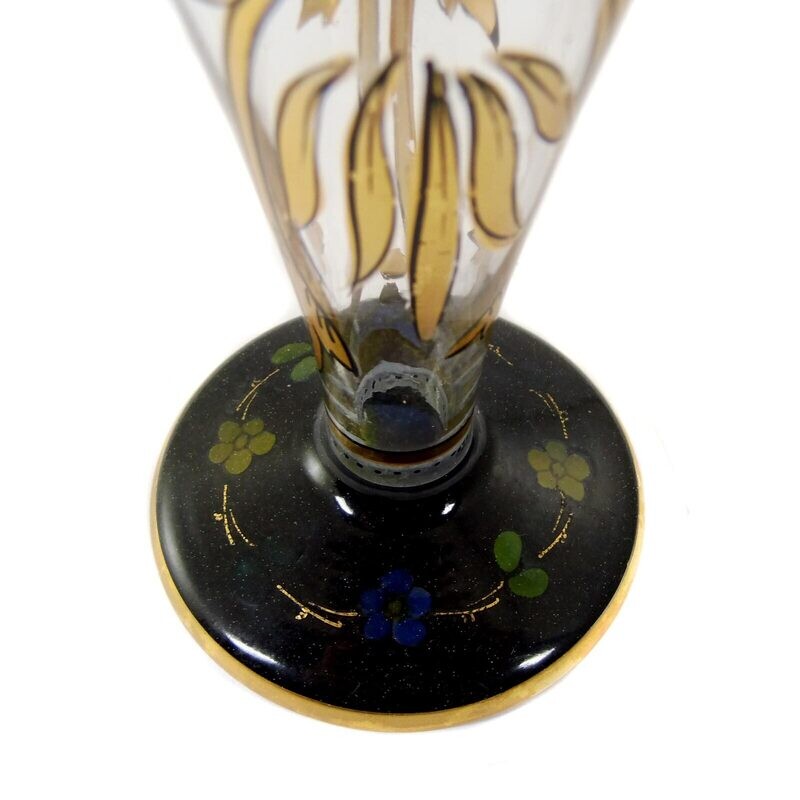 Cup glass with transparent and gold painting, Hermann Pautsch in Haida around 1915