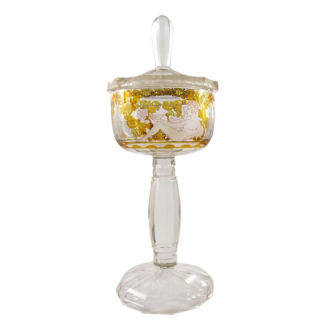Rare lidded cup with transparency and reduction painting, Haida around 1905-10