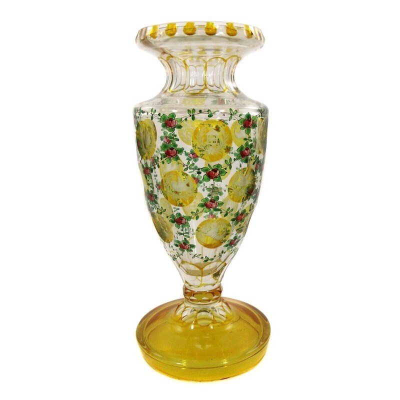 Vase with painted allegories, Haida technical school, Oertel sales around 1922