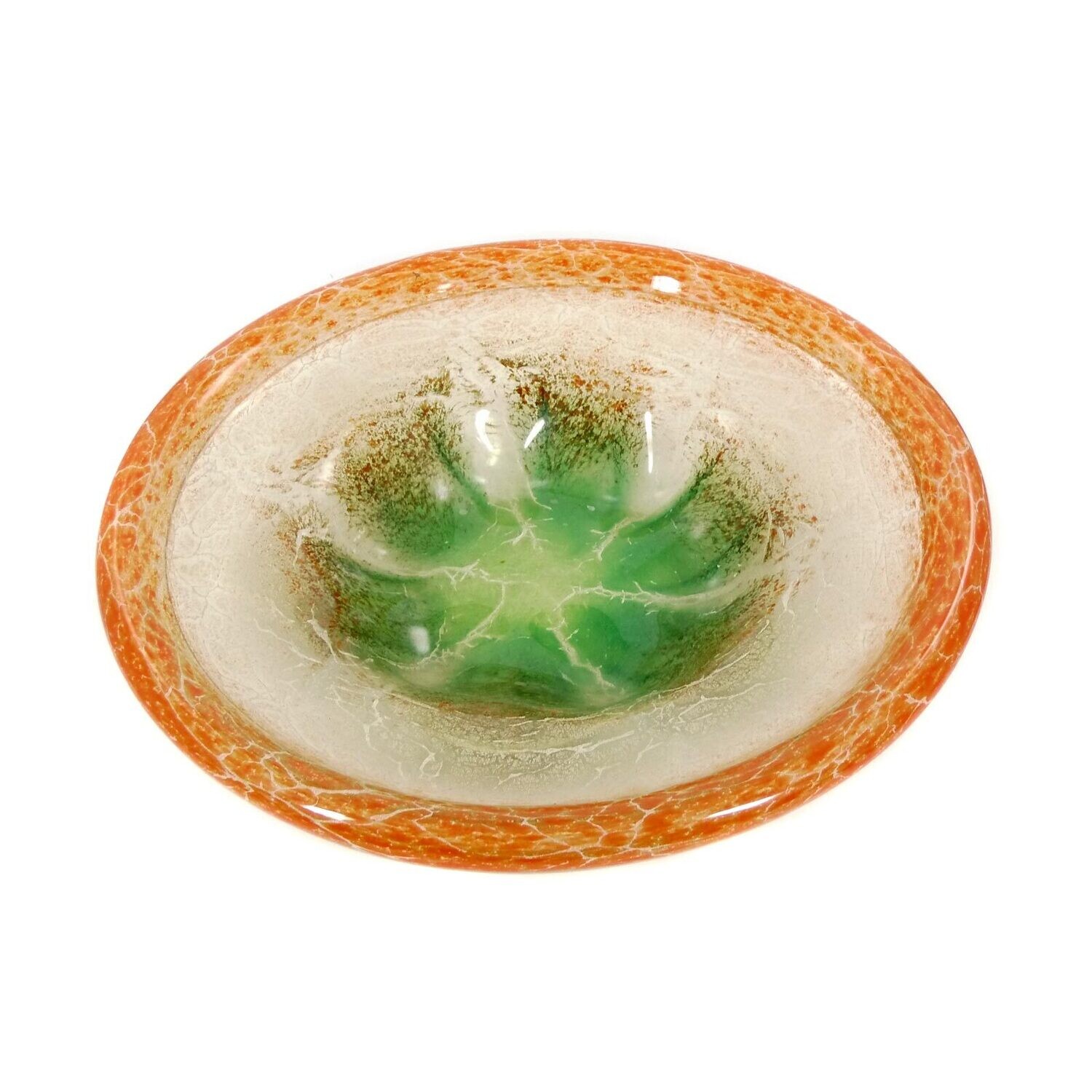 WMF Ikora bowl, 33 cm orange-green, around 1935