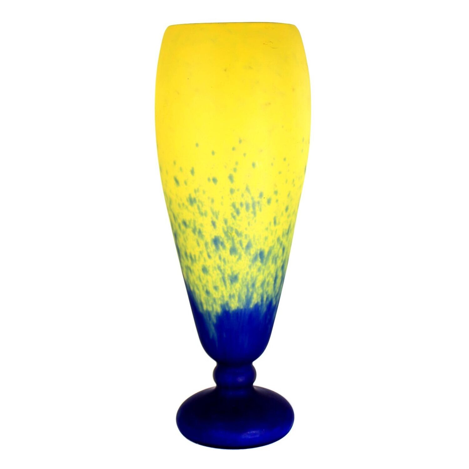 43 cm high Art Deco baluster vase, signed. Schneider, Jades series around 1922-24