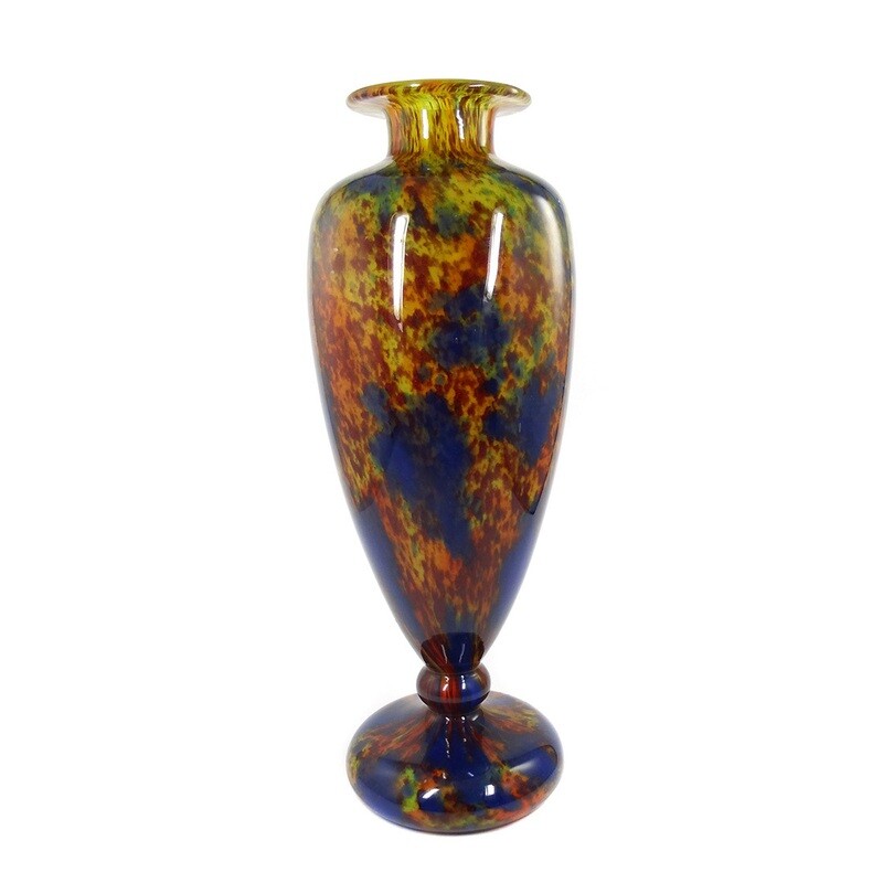 Large Art Deco baluster vase, signed. Schneider, Jades series around 1924-25