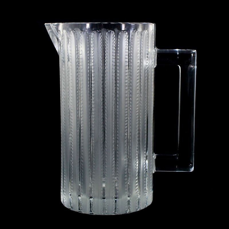 Large jug from the Jaffa glass service by Rene Lalique from 1931