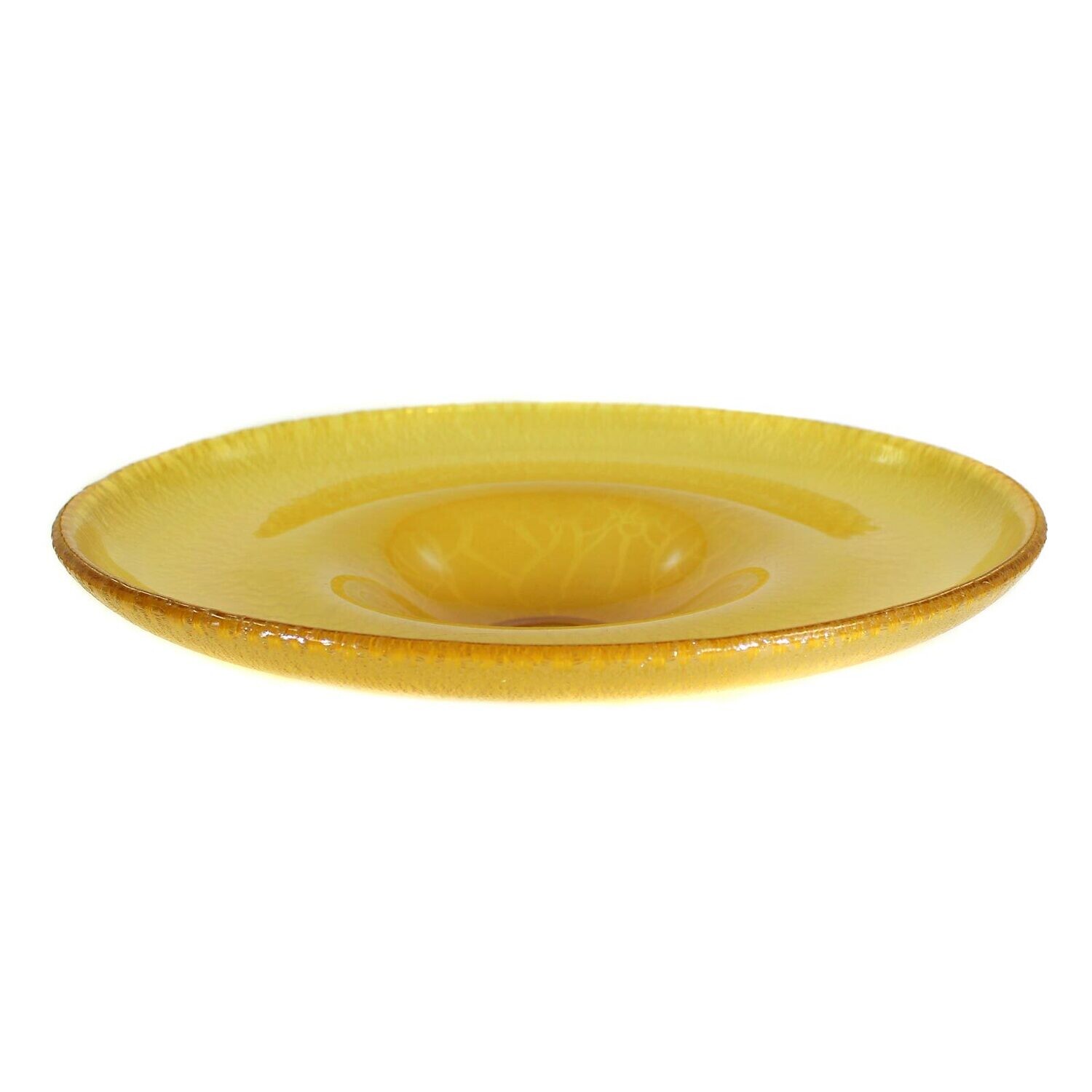Large amber-colored bowl, Leerdam around 1930, designed by A.D. Copier, signed.